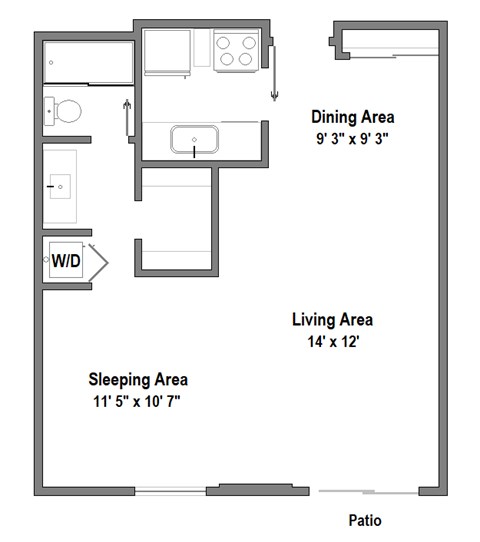 Studio - Large Floorplan